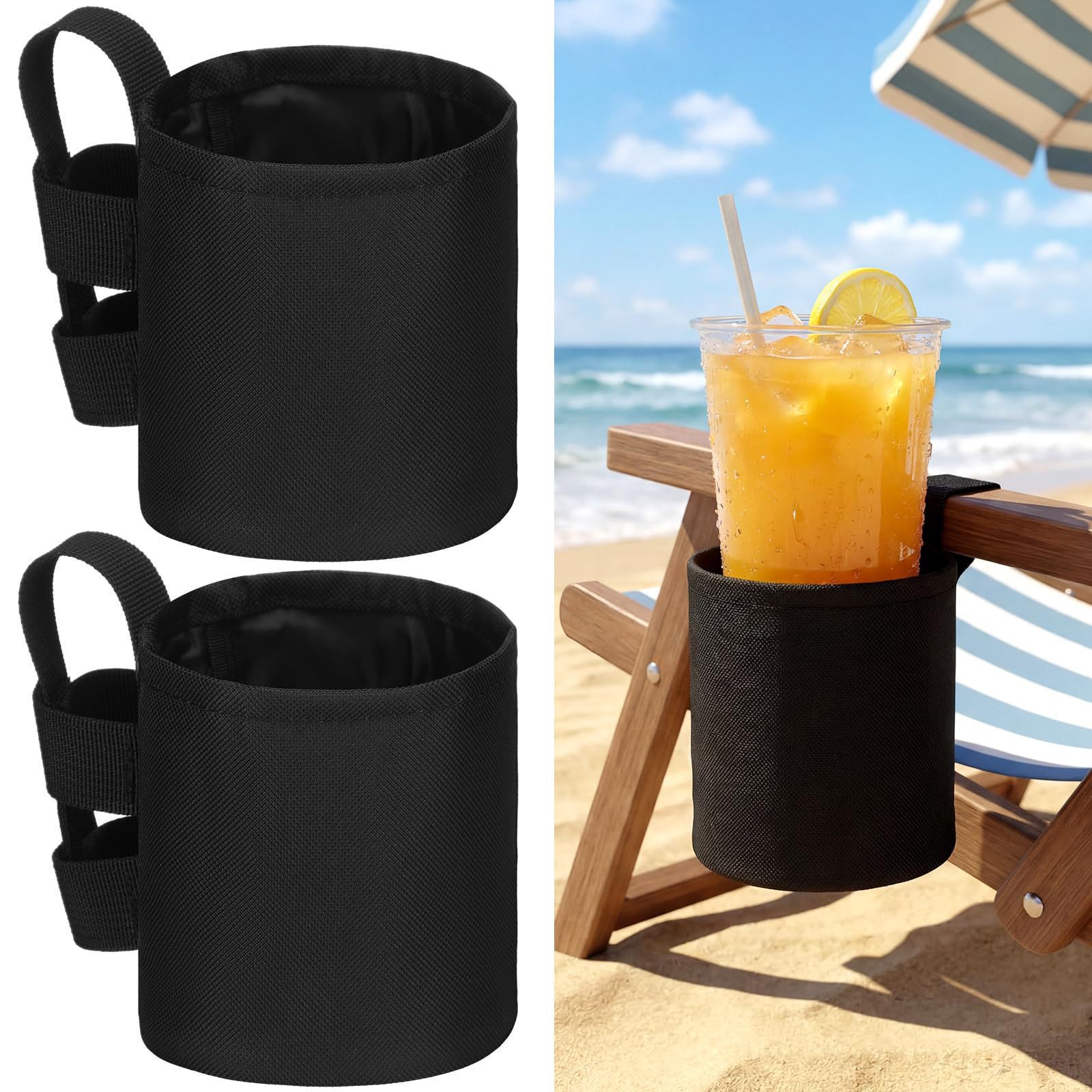 Outdoor Chair Camping - Beach Chair Cup Holder, Outdoor Camping