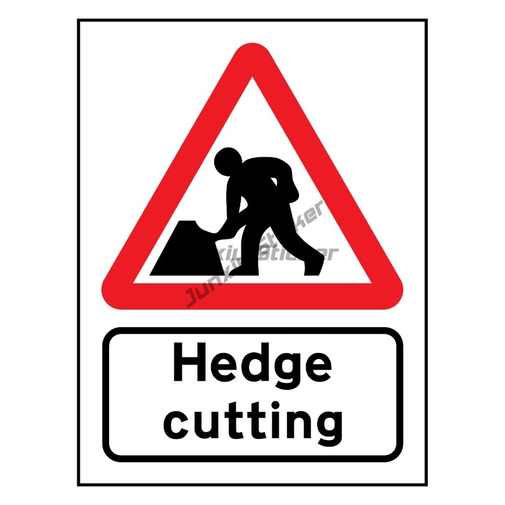 Camping Outdoor Or Indoor - Hedge Cutting Sign Or Sticker Windows