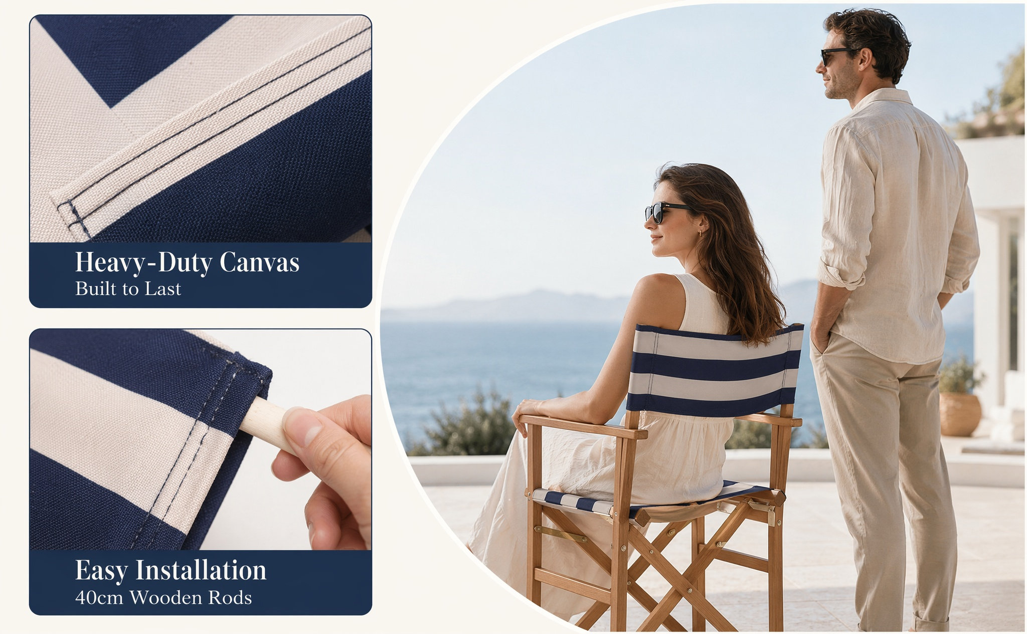 Outdoor Chair Camping - 1Set Folding Chair Replacement Canvas Breathable