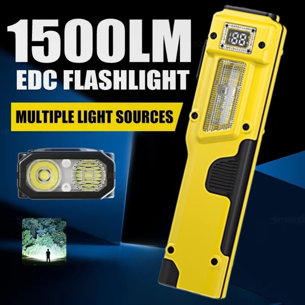 Outdoor Camping Lighting - Ultra-Thin EDC Rechargeable LED Flashlight Battery