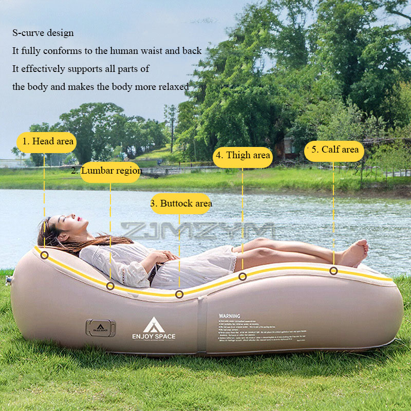 Automatic Inflatable Lazy Sofa - огляд і ціна Outdoor Camping Lounge Chairs