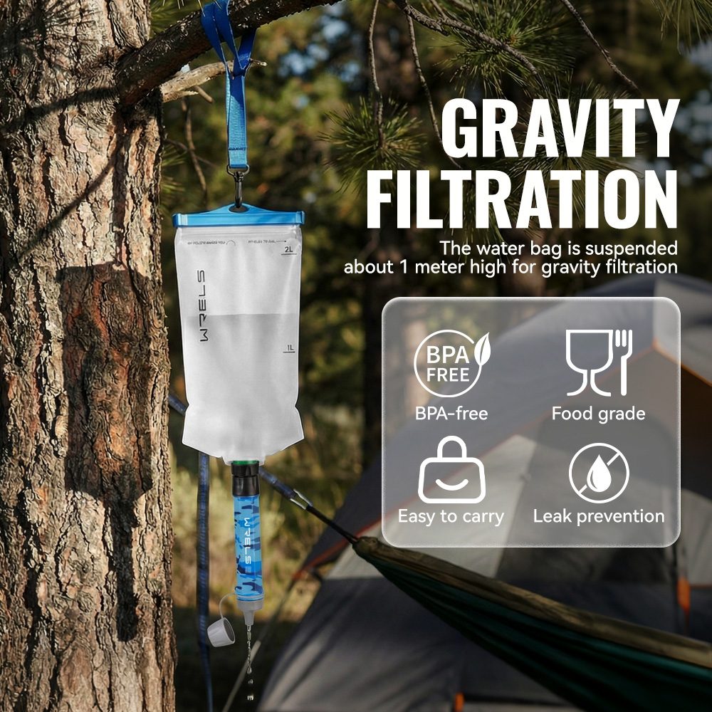 WRELS Outdoor Hiking Mini Camp - огляд і ціна Portable Water Filter