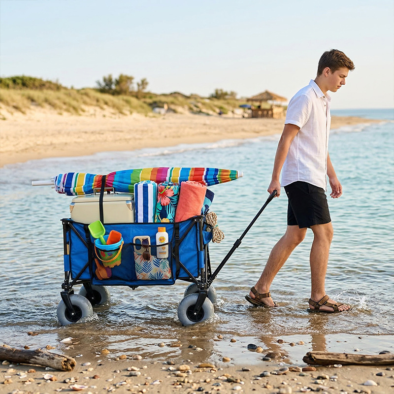 Foldable Metal Beach Wagon Qui - огляд і ціна Outdoor Camping Folding Table