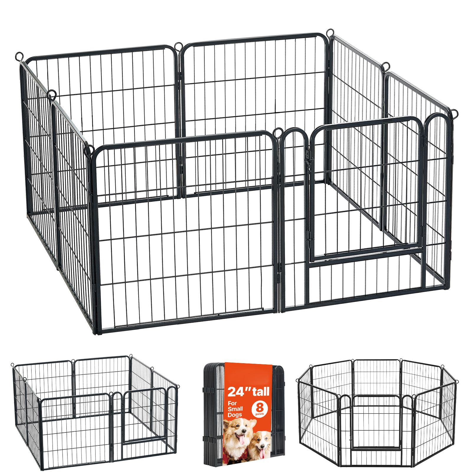 Dog Playpen 24 Inch 8 Panels F - огляд і ціна Camping Outdoor Or Indoor