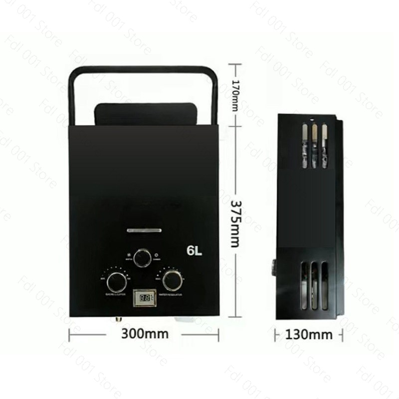6L Portable Tankless Gas Water - огляд і ціна Outdoor Camping Hot Water Heater