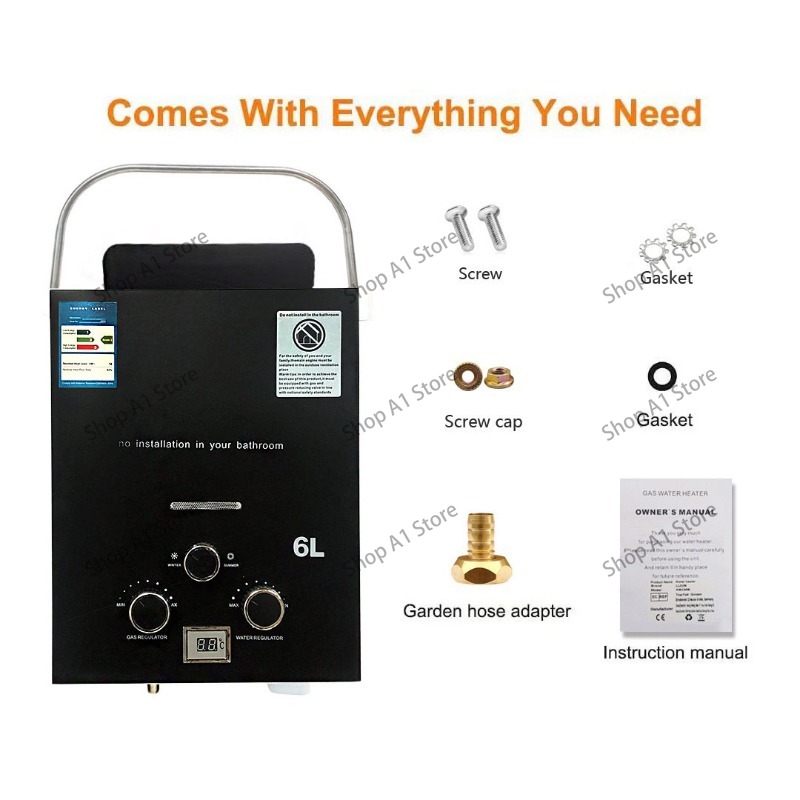Water Heater 6L Outdoor Campin - огляд і ціна Outdoor Camping Hot Water Heater