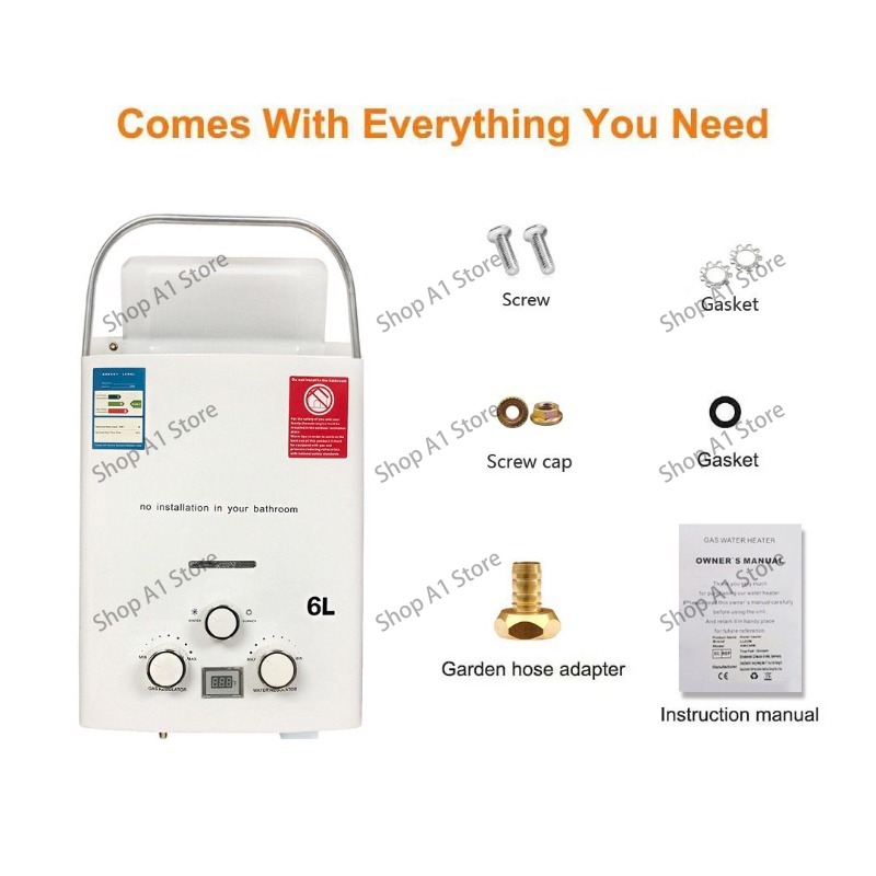 Water Heater 6L Outdoor Campin - огляд і ціна Outdoor Camping Hot Water Heater