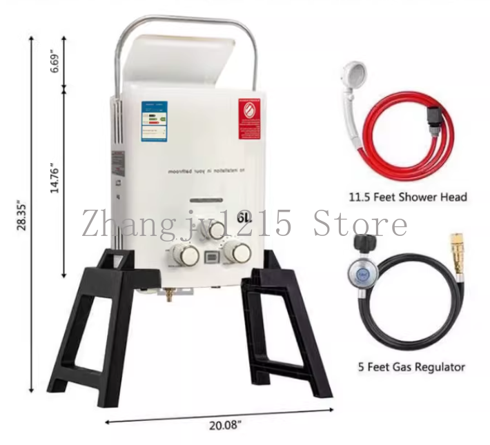 Propane LPG  Gas Tankless Wate - огляд і ціна Outdoor Camping Hot Water Heater