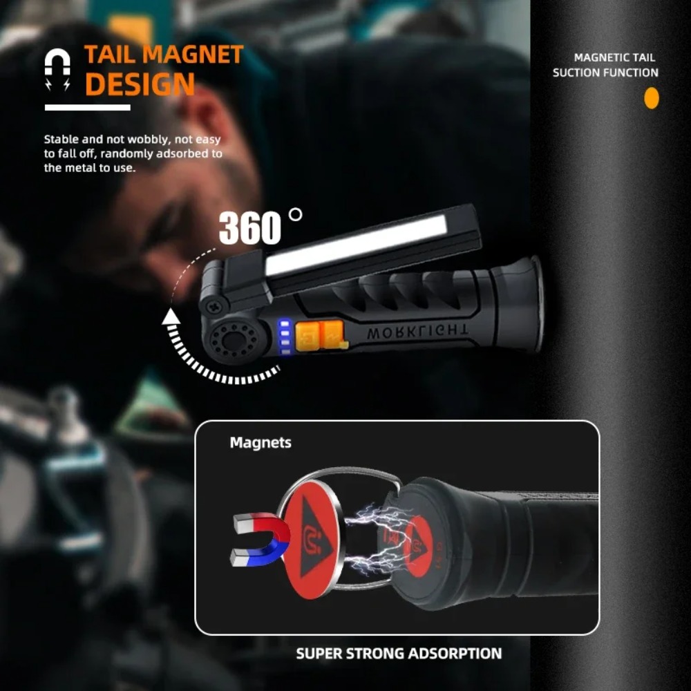 Portable COB LED Flashlight US - огляд і ціна Outdoor Camping Lighting