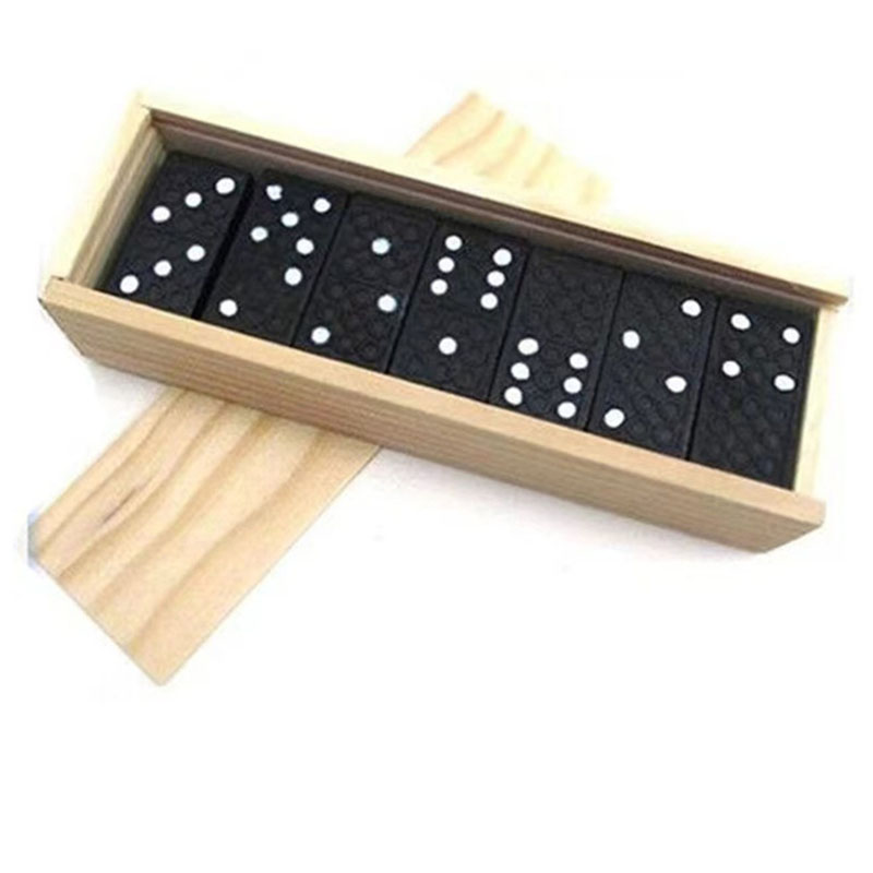 28pcs/Set Wooden Domino Board  - огляд і ціна Outdoor Camping Games
