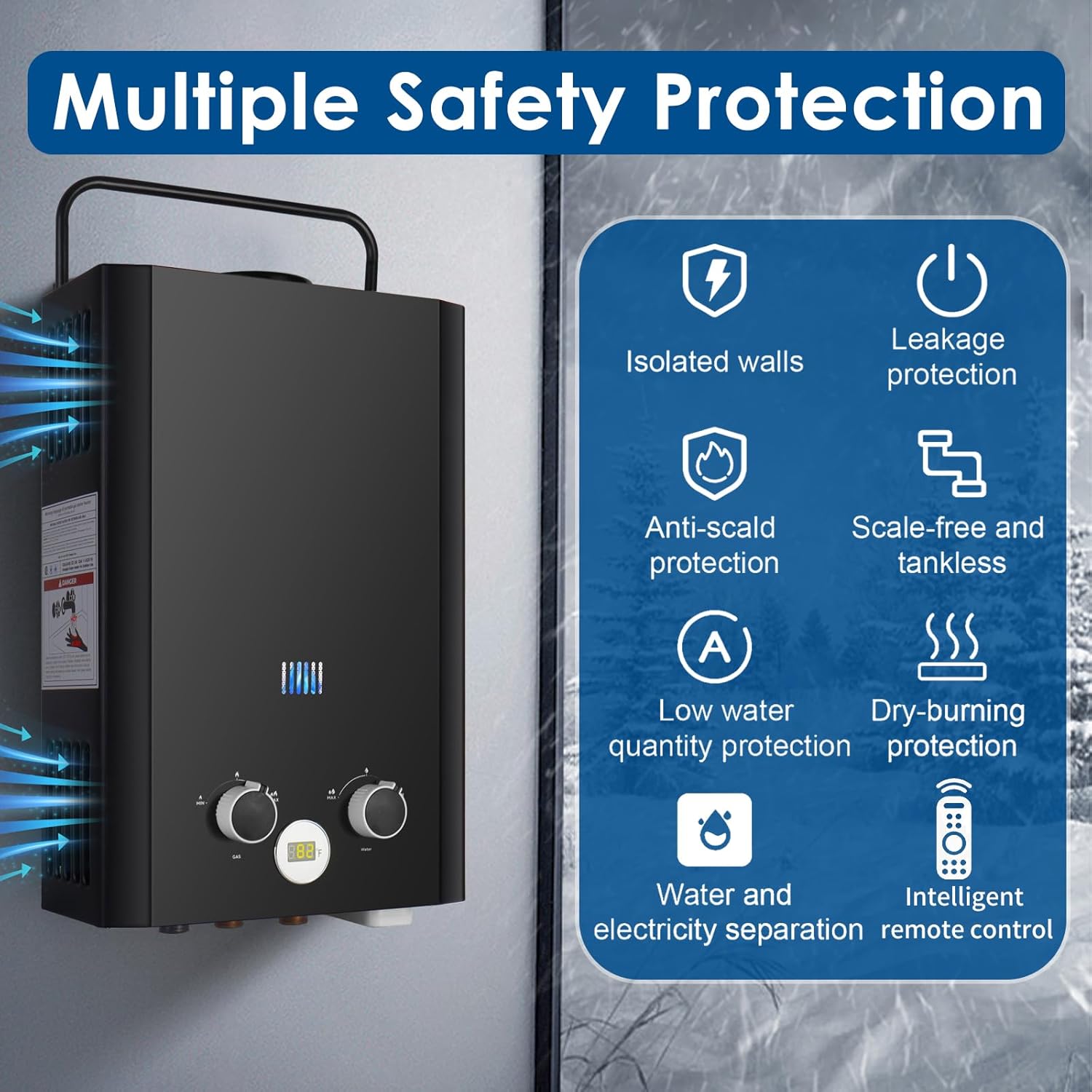 Tankless Water Heater Propane, - огляд і ціна Outdoor Camping Hot Water Heater