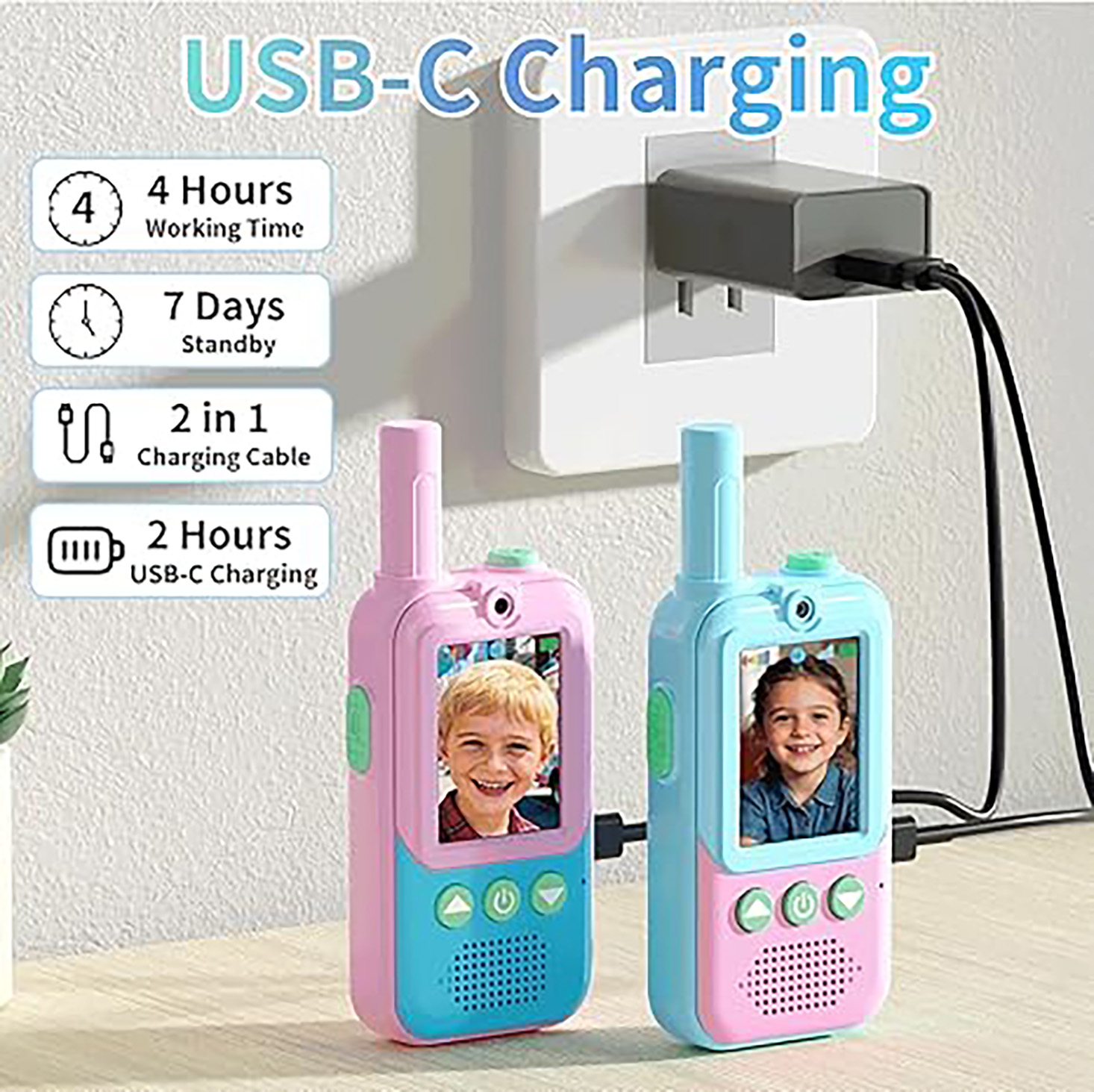 Rechargeable Kids Video Walkie - огляд і ціна Outdoor Camping Games