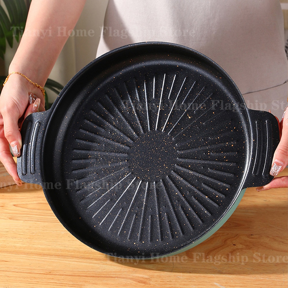 Grill Pan Round Non-Stick Barb - огляд і ціна Outdoor Camping Kitchen