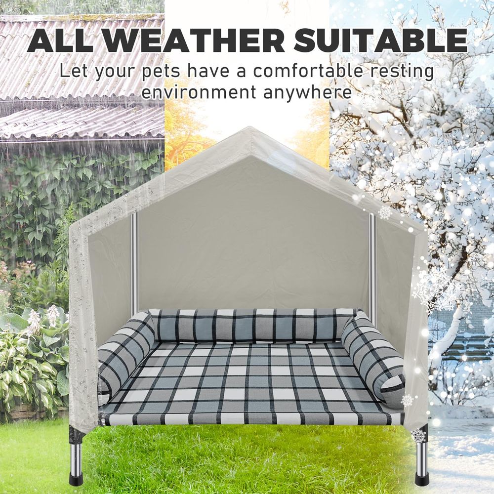 Elevated Dog Pet Bed House - 2 - огляд і ціна Camping Outdoor Or Indoor