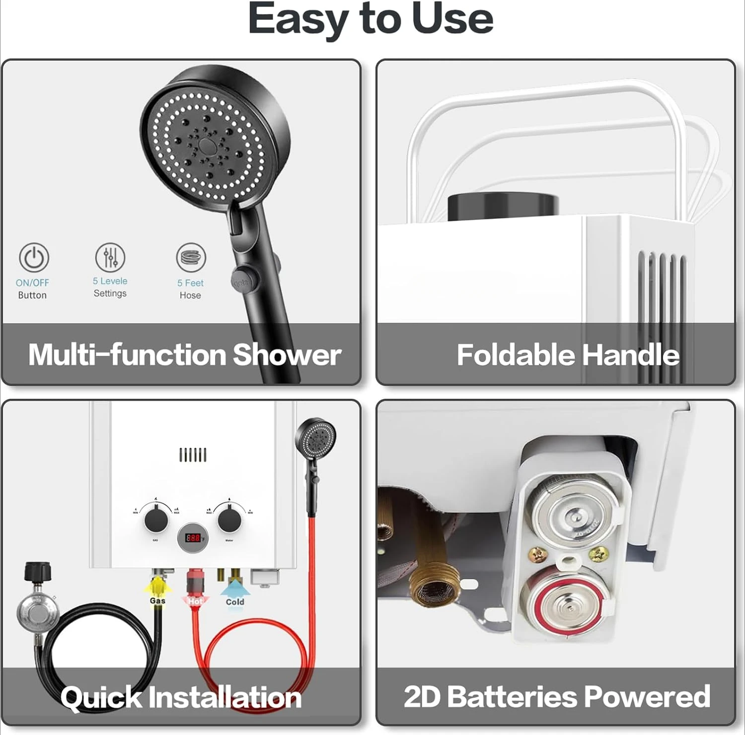 Propane Tankless Water Heater  - огляд і ціна Outdoor Camping Hot Water Heater