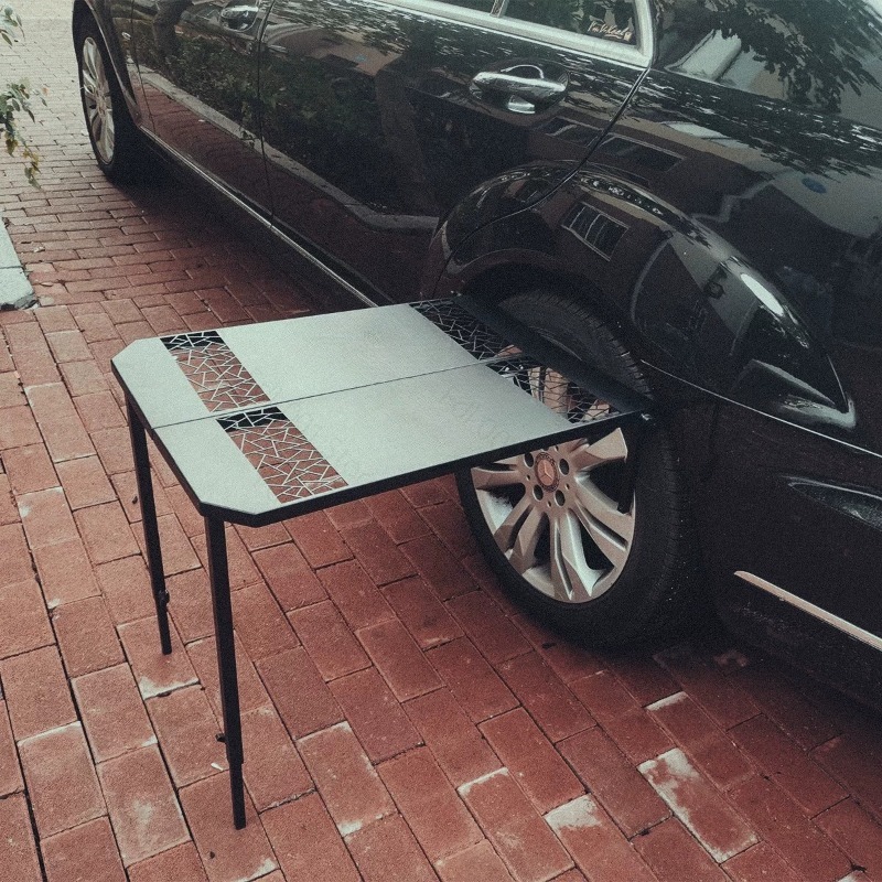 Car Camping Grill Tire Metal F - огляд і ціна Outdoor Camping Folding Table