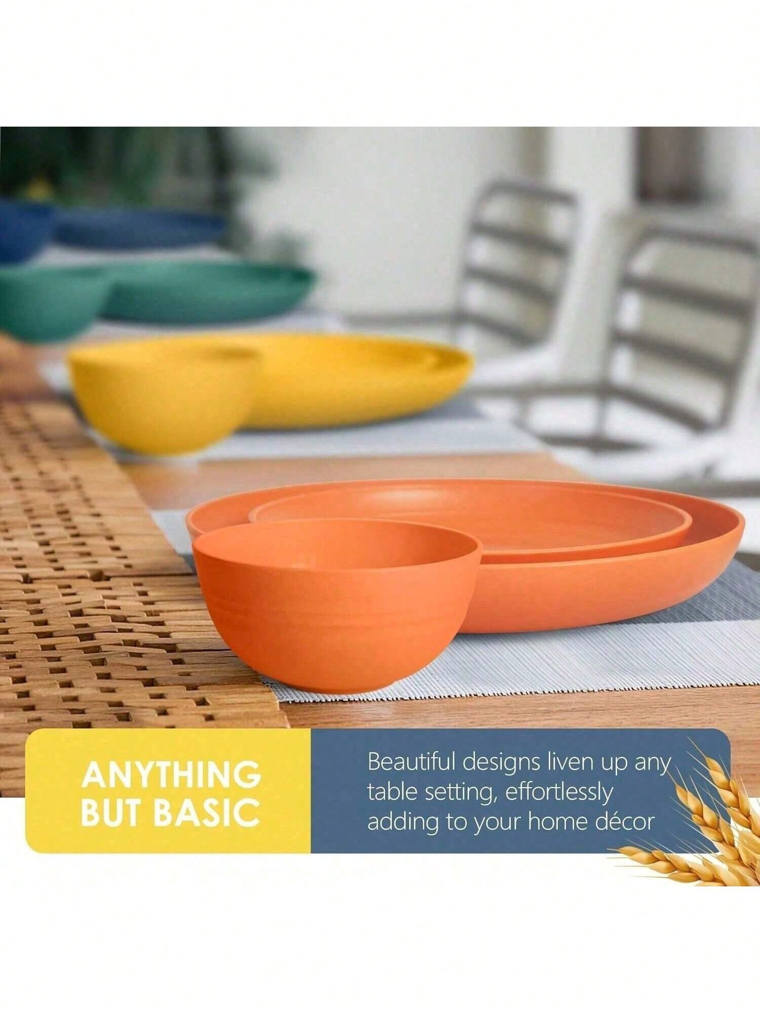 16 Piece Kitchen Wheat Straw D - огляд і ціна Outdoor Camping Kitchen Set
