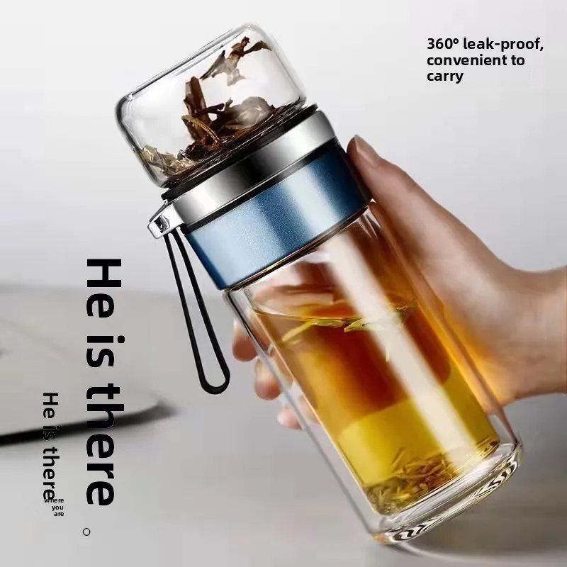 Double Layer Glass Tea Water S - огляд і ціна Portable Water Filter