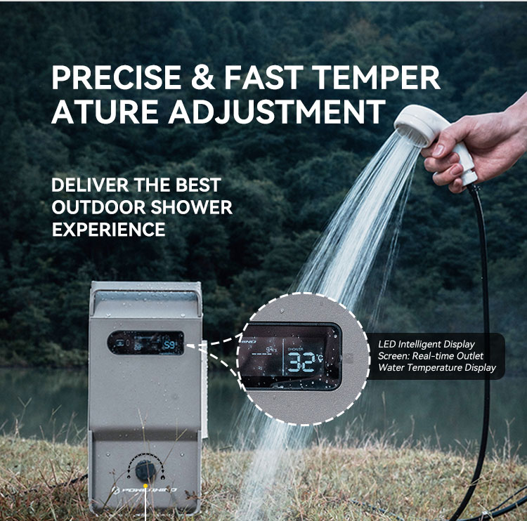 Powerhino Outdoor Water Heater - огляд і ціна Outdoor Camping Hot Water Heater