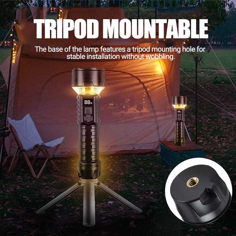 COB LED Flashlight Rechargeabl - огляд і ціна Outdoor Camping Lighting