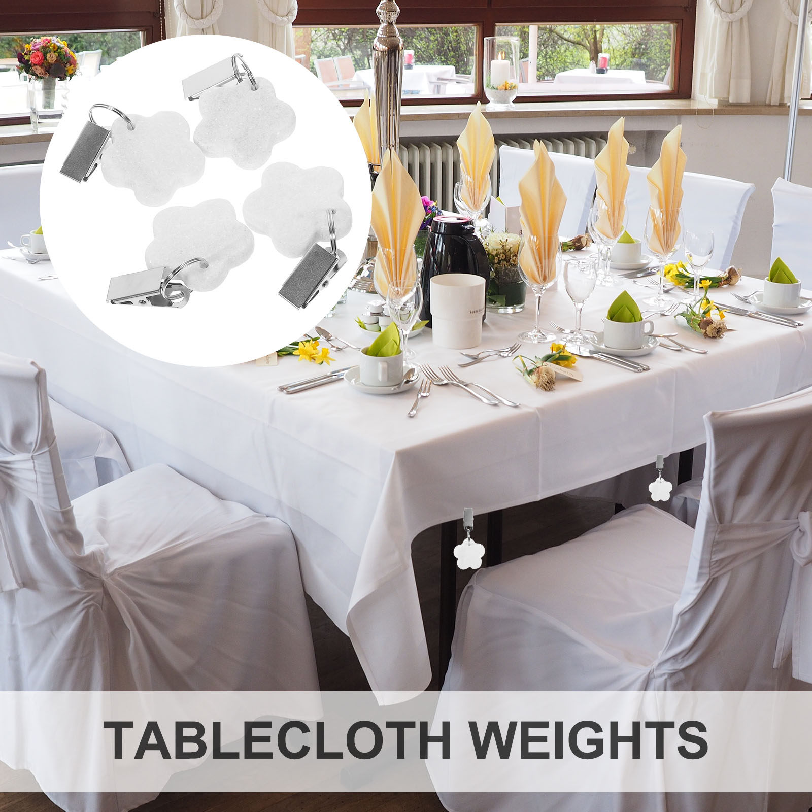 4Pcs Tablecloth Clips Outdoor  - огляд і ціна Outdoor Camping Folding Table
