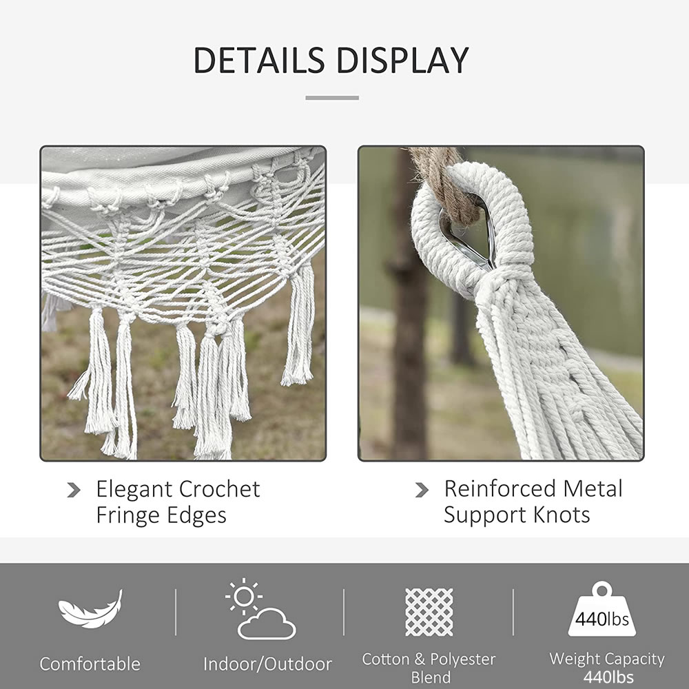 Double Tassel Hammock with Swi - огляд і ціна Camping Outdoor Or Indoor