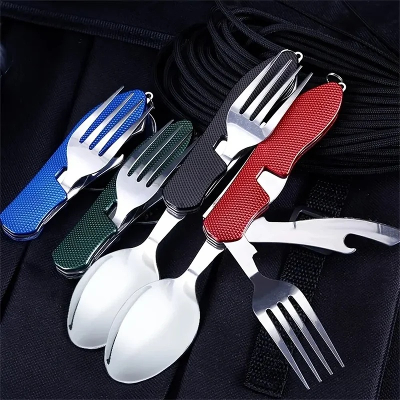 Stainless Steel Cutlery 4in1 O - огляд і ціна Outdoor Camping Games