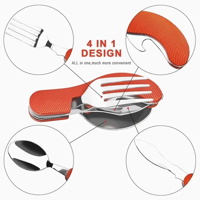 Stainless Steel Cutlery 4in1 O - огляд і ціна Outdoor Camping Games