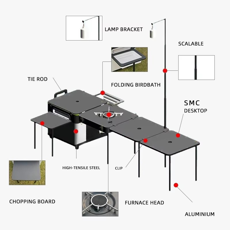High Quality Outdoor Portable  - огляд і ціна Outdoor Camping Kitchen Set