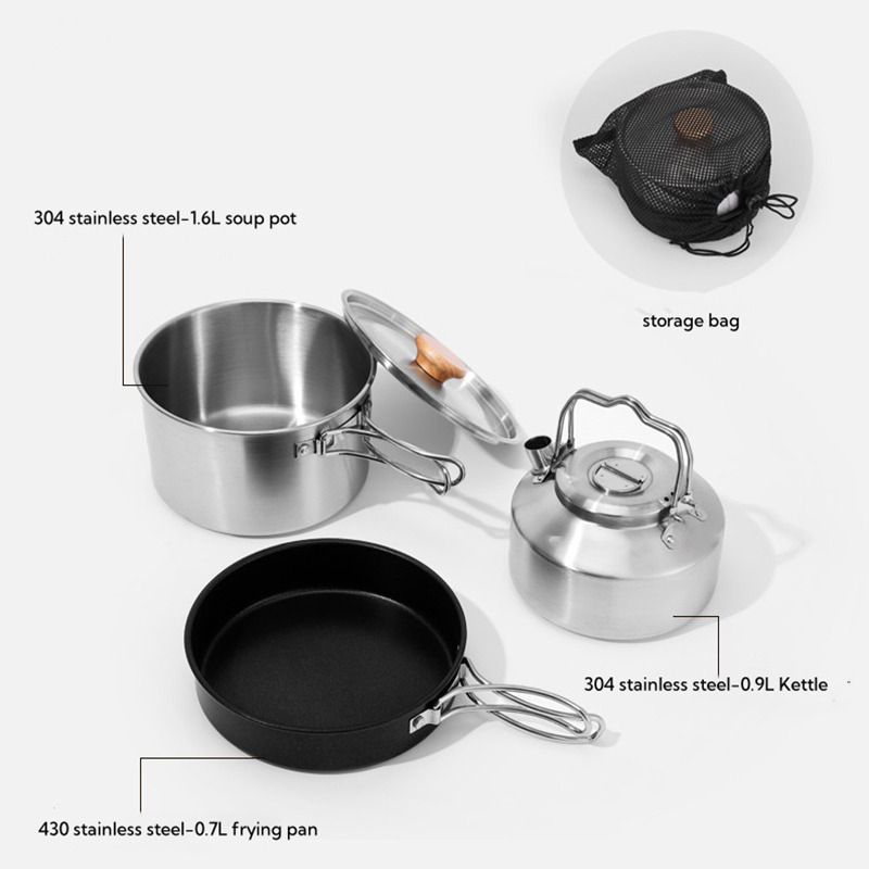 Outdoor Camping Cookware Set O - огляд і ціна Outdoor Camping Kitchen Set