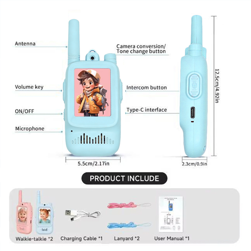 2pcs Kids Video Walkie Talkie  - огляд і ціна Outdoor Camping Games