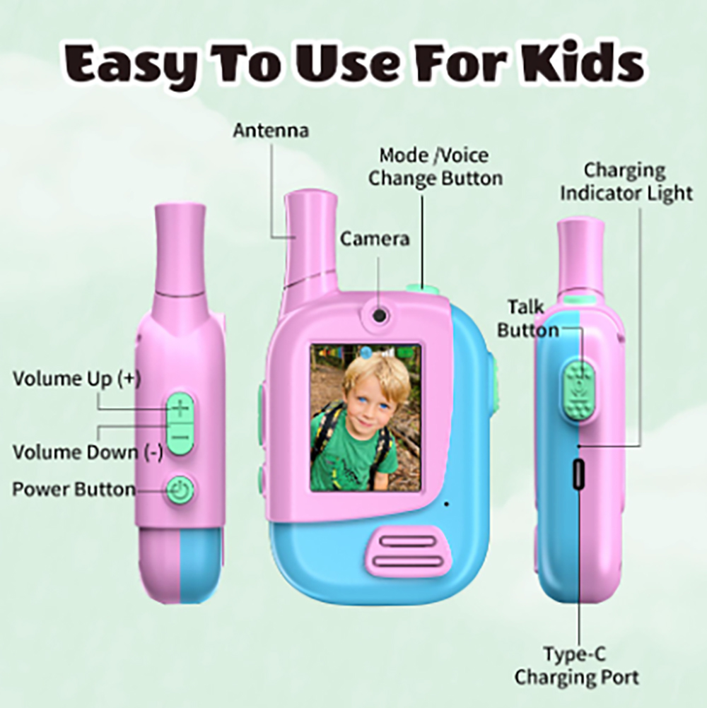 2 Pack Rechargeable Kids Video - огляд і ціна Outdoor Camping Games