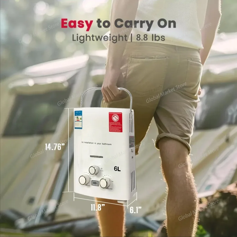 Propane LPG  Gas Tankless Wate - огляд і ціна Outdoor Camping Hot Water Heater