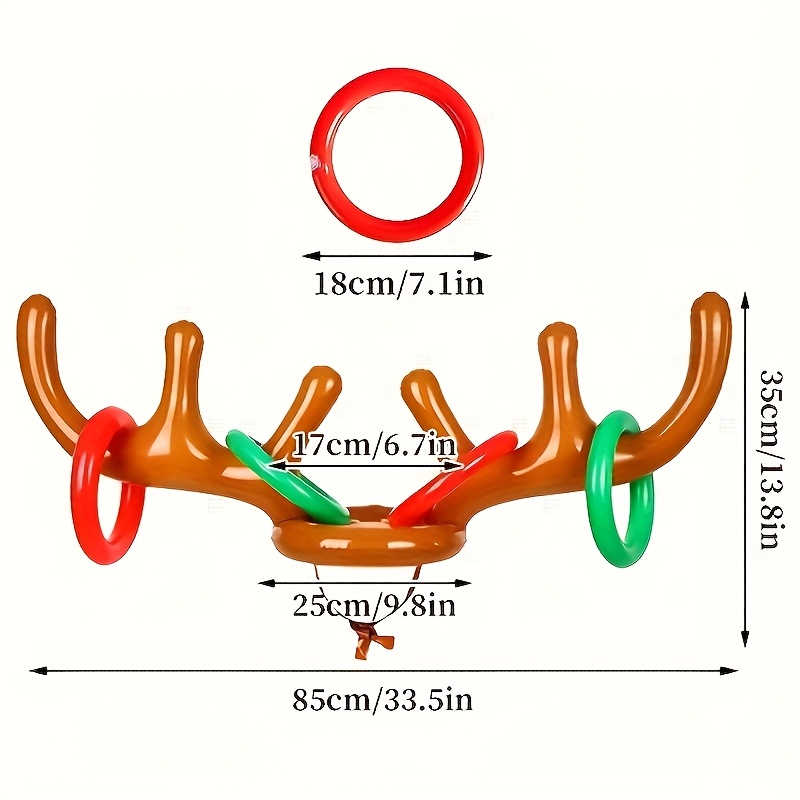 1 Set Inflatable Reindeer Horn - огляд і ціна Outdoor Camping Games