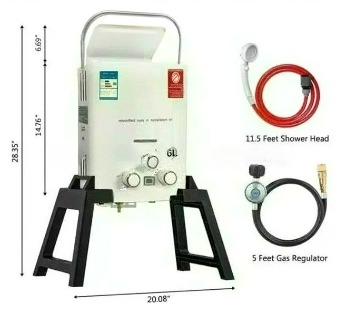Propane LPG  Gas Tankless Wate - огляд і ціна Outdoor Camping Hot Water Heater