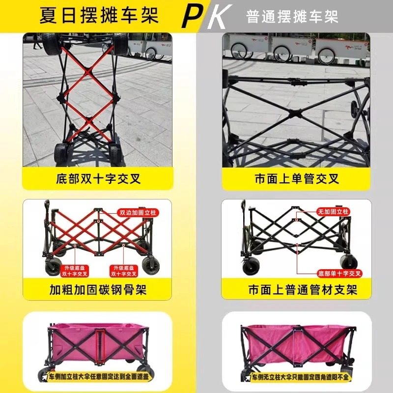 Stall Trolley with Large Table - огляд і ціна Outdoor Camping Folding Table